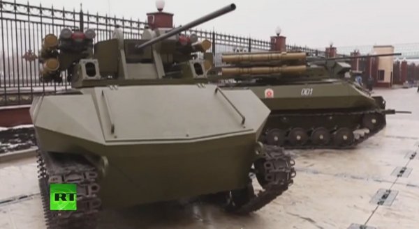 Russian AI software directs robot squad in battlefield test